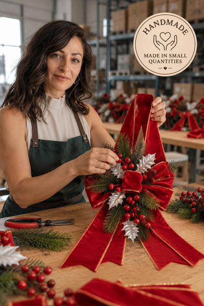 Handcrafted Christmas Door Swag
