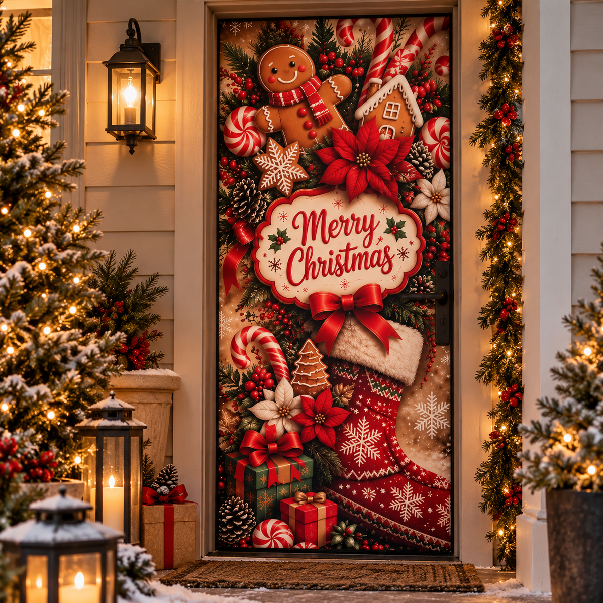 Adjustable Christmas Door Cover