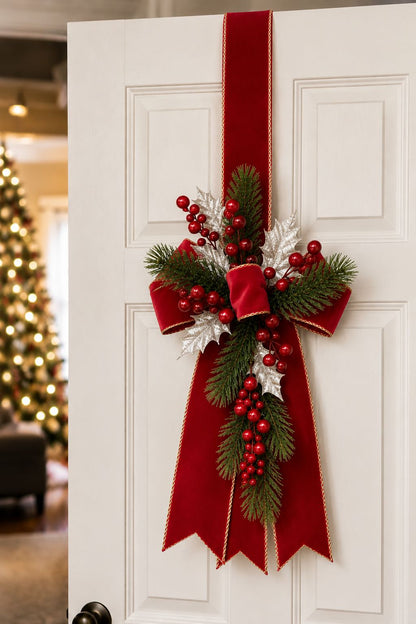 Handcrafted Christmas Door Swag