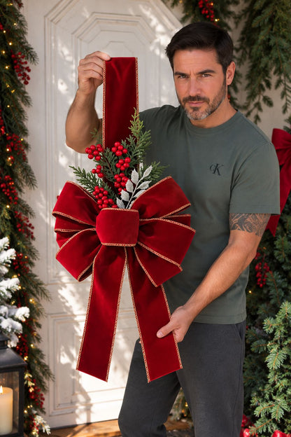 Handcrafted Christmas Door Swag
