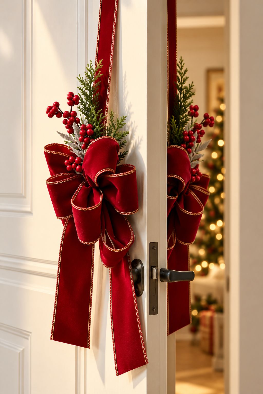 Handcrafted Christmas Door Swag