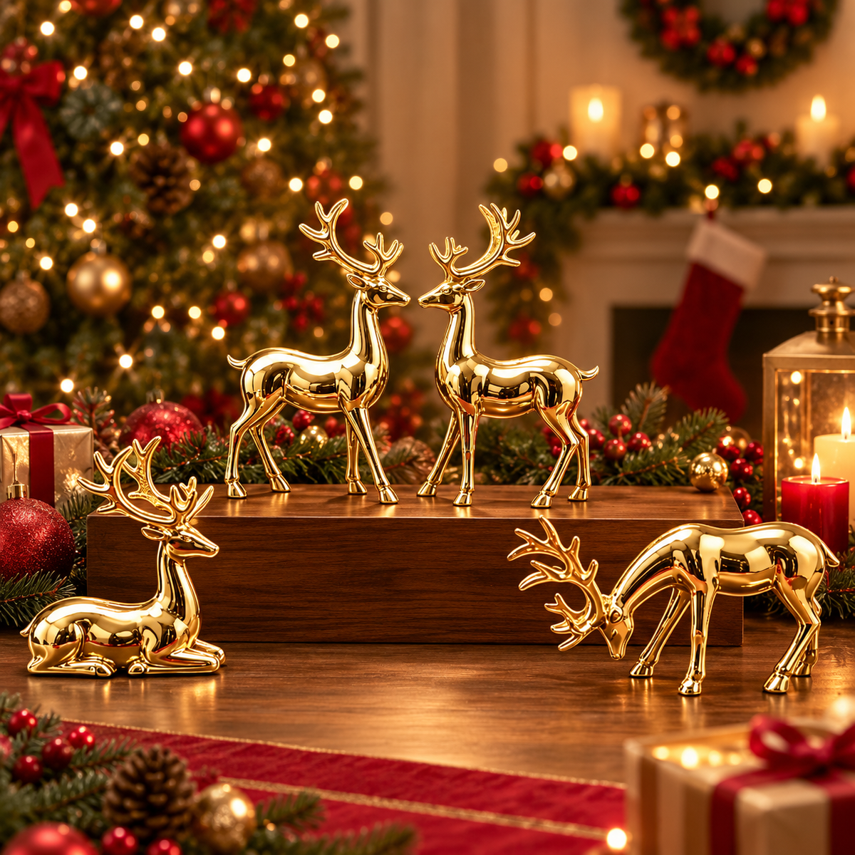 Elegant Reindeer Christmas Set