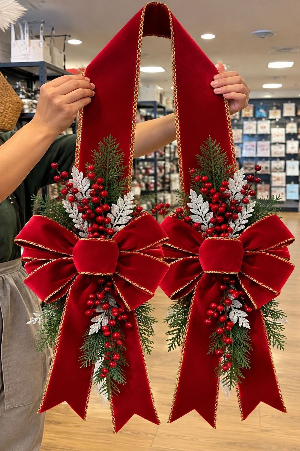 Handcrafted Christmas Door Swag