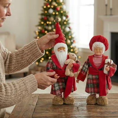 Mr. & Mrs. Claus Christmas Doll Set