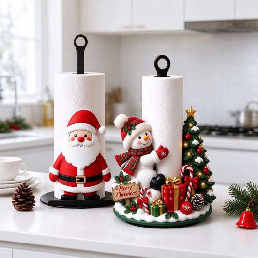 Christmas Magic Paper Towel Holder Set – 2 Pieces