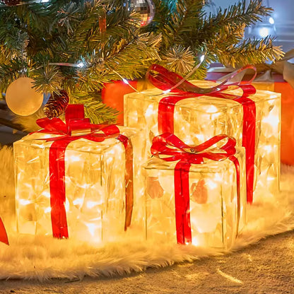 Enchanted Christmas Gift Box Lights – Set of 3